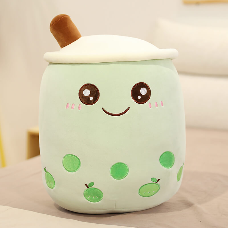 cute green matcha bubble tea kawaii plush toy roomtery