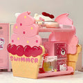 kawaii icecream desktop storage shelf