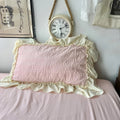 kawaii princess seersucker ruffled bedding duvet cover set