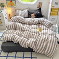 kawaii striped bedding set roomtery