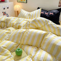 kawaii striped bedding set roomtery