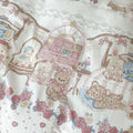 kawaii eddy bear print aesthetic bedding duvet cover set