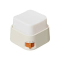 Rechargeable keyboard key-shaped LED night light with a soft warm glow, oversized mechanical keycap design, and tactile press switch for desks and bedside tables.