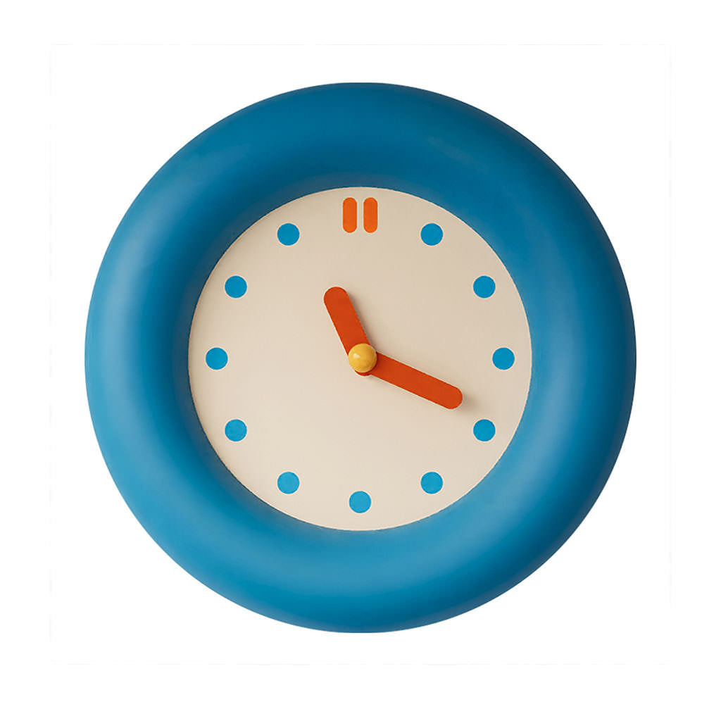 kidrore modern blue round clock