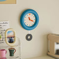 kidrore modern blue round clock