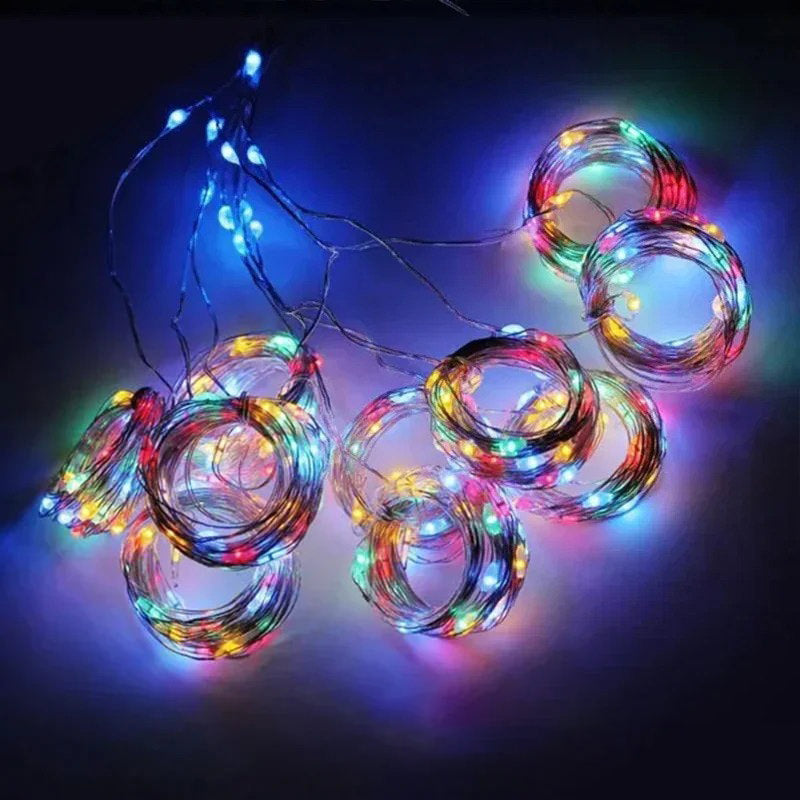 aesthetic room decor led fairy curtain lights 