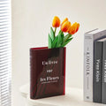 book shaped acrylic flower vase aesthetic room decor roomtery