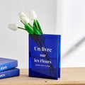 book shaped acrylic flower vase aesthetic room decor roomtery