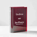 book shaped acrylic flower vase aesthetic room decor roomtery