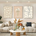 light beige boho aesthetic gallery wall art canvas posters