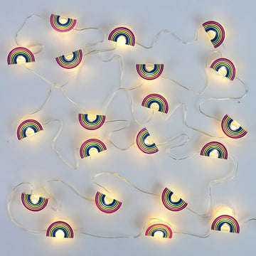 little rainbow fairy string lights aesthetic room decor roomtery