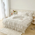 bold lush ruffles duvet cover bedding set coquette aesthetic room decor roomtery