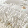 bold lush ruffles duvet cover bedding set coquette aesthetic room decor roomtery