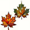 Stained Glass Maple Leaf Suncatcher
