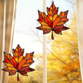Stained Glass Maple Leaf Suncatcher