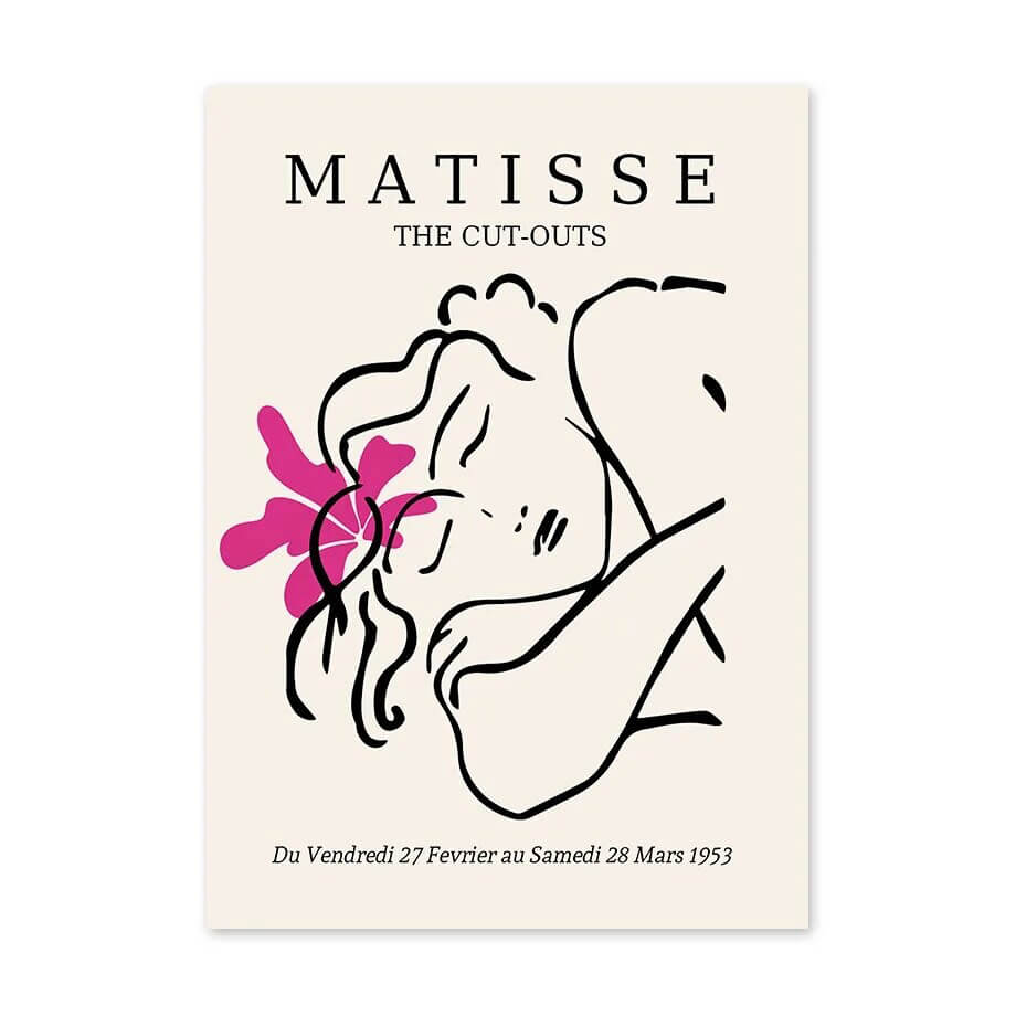 pink color aesthetic matisse picasso gallery wall art canvas posters roomtery