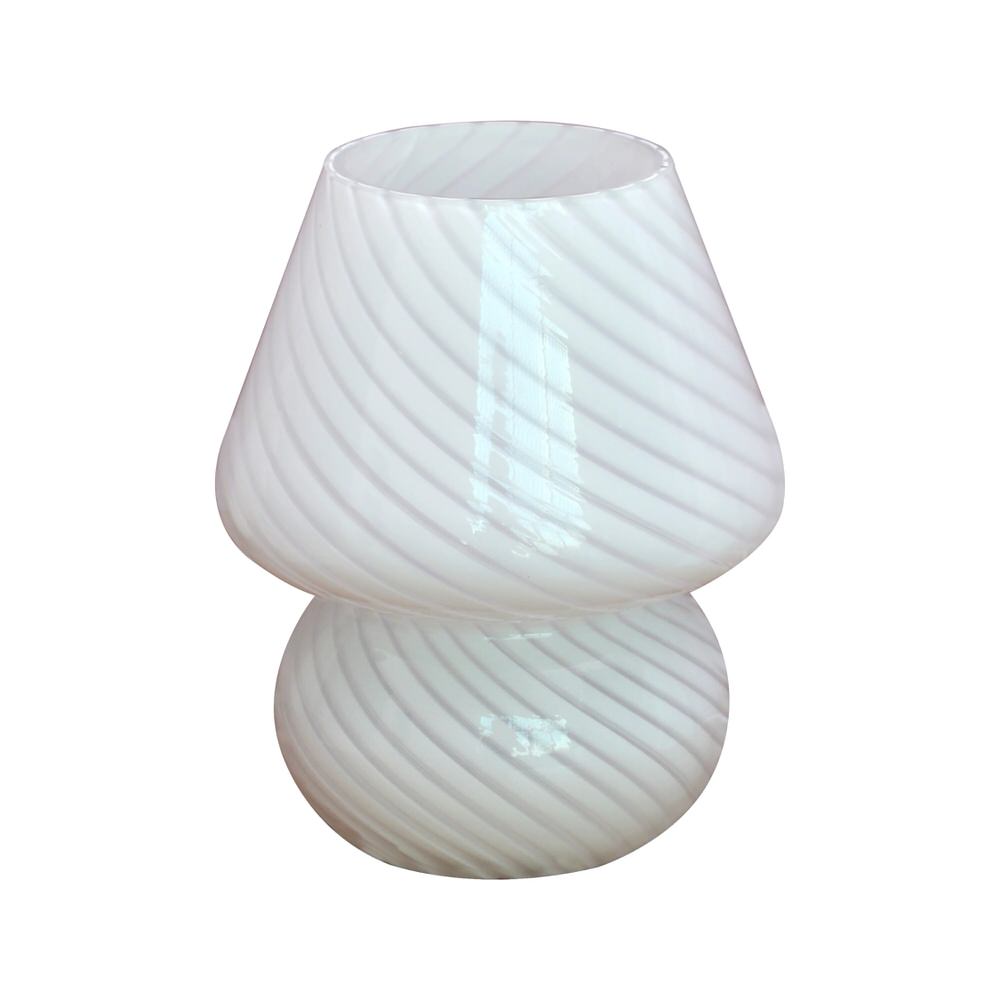 murano glass spiral striped table bedside night light lamp roomtery