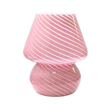Glass Spiral Striped Lamp