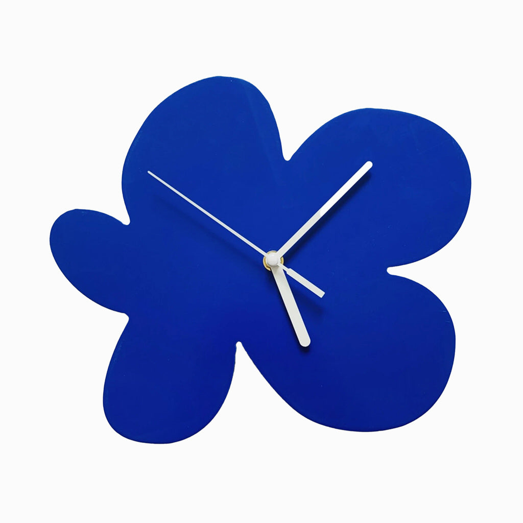 flower petals shaped minimalist aesthetic acrylic wall clock