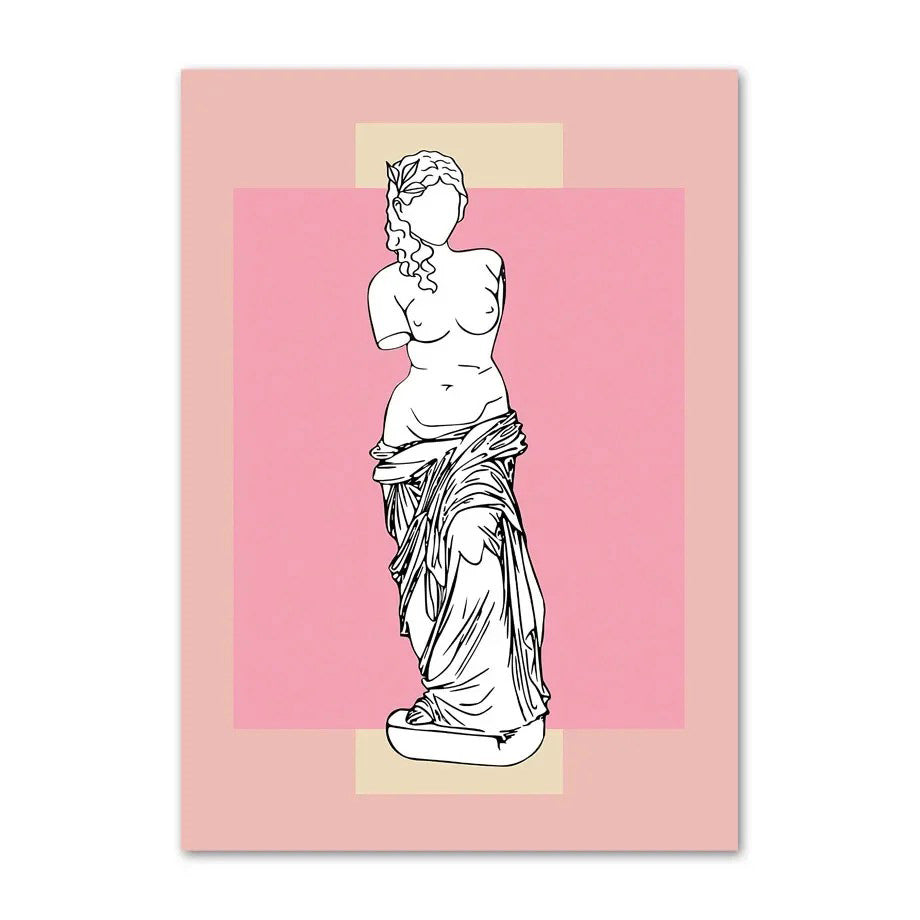 modern art gallery wall canvas posters danish pastel aesthetic room decor roomtery