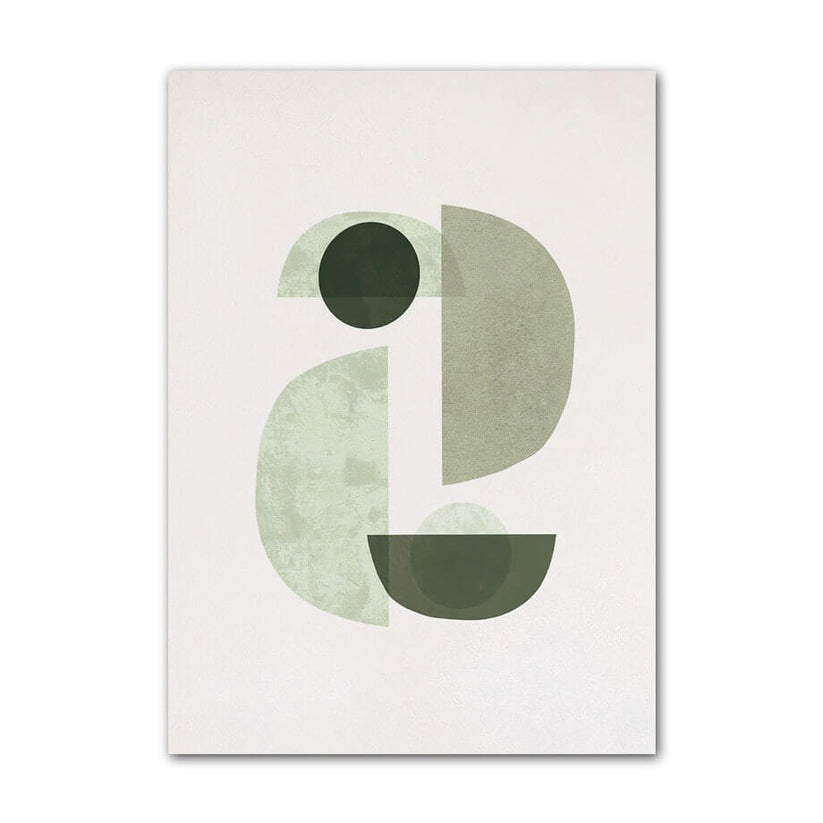 Sage Green Monstera Leaves Canvas Posters - Shop Online on roomtery