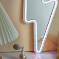 lightning bolt shaped multicolor led wall neon sign mirror acrylic plate based roomtery