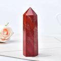 red jasper natural crystal hexagonal pointing tower roomtery