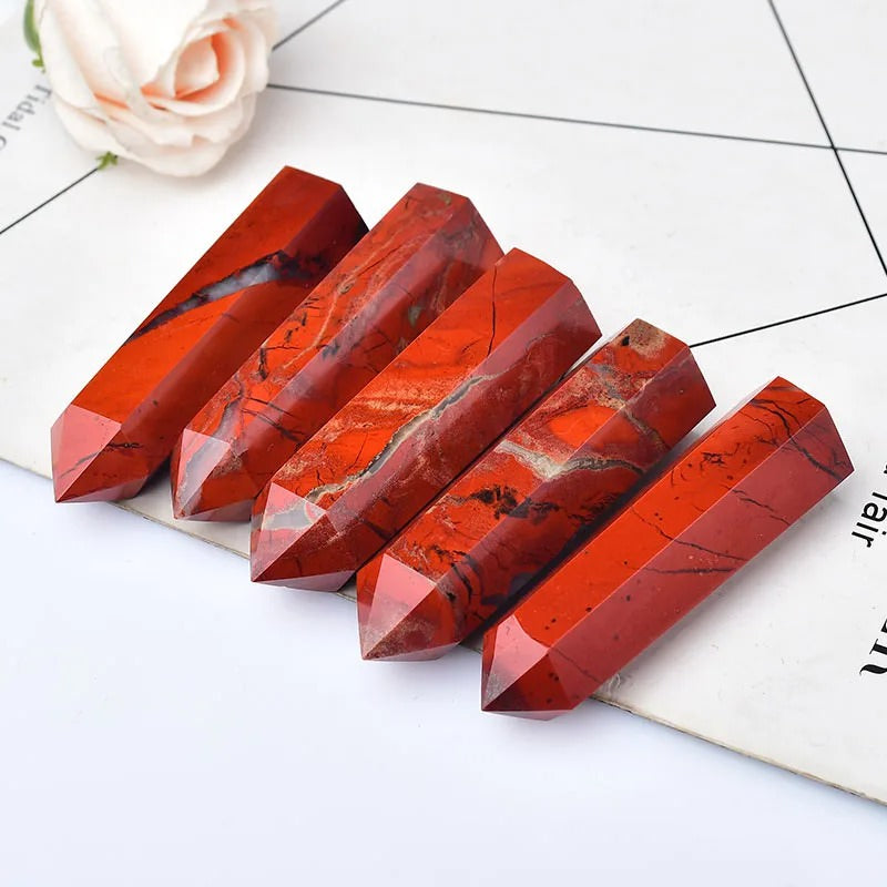 Natural Red Jasper Crystal Tower - Shop Online on roomtery