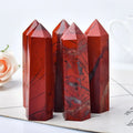 red jasper natural crystal hexagonal pointing tower roomtery