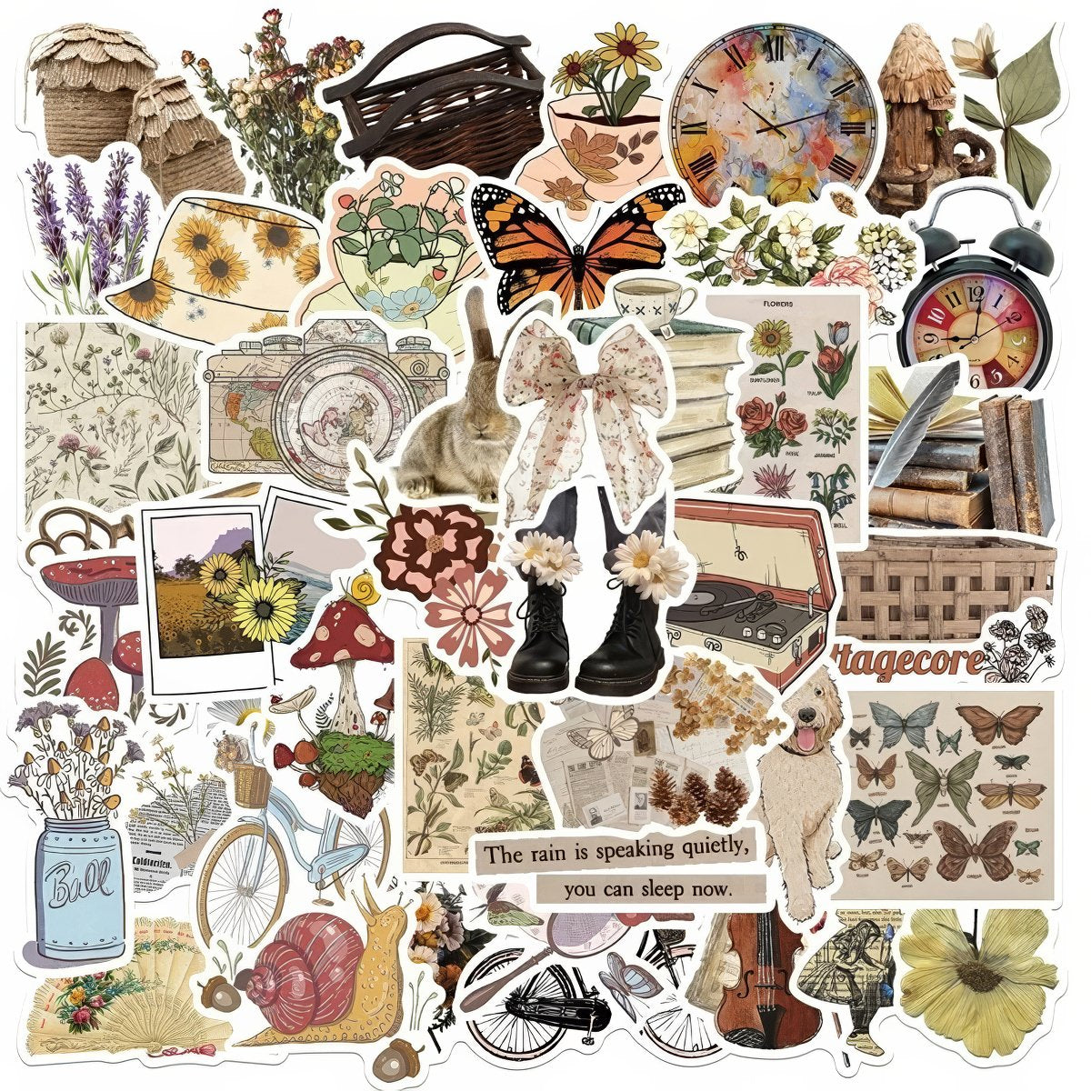 vintage cottagecore aesthetic aesthetic sticker pack 
