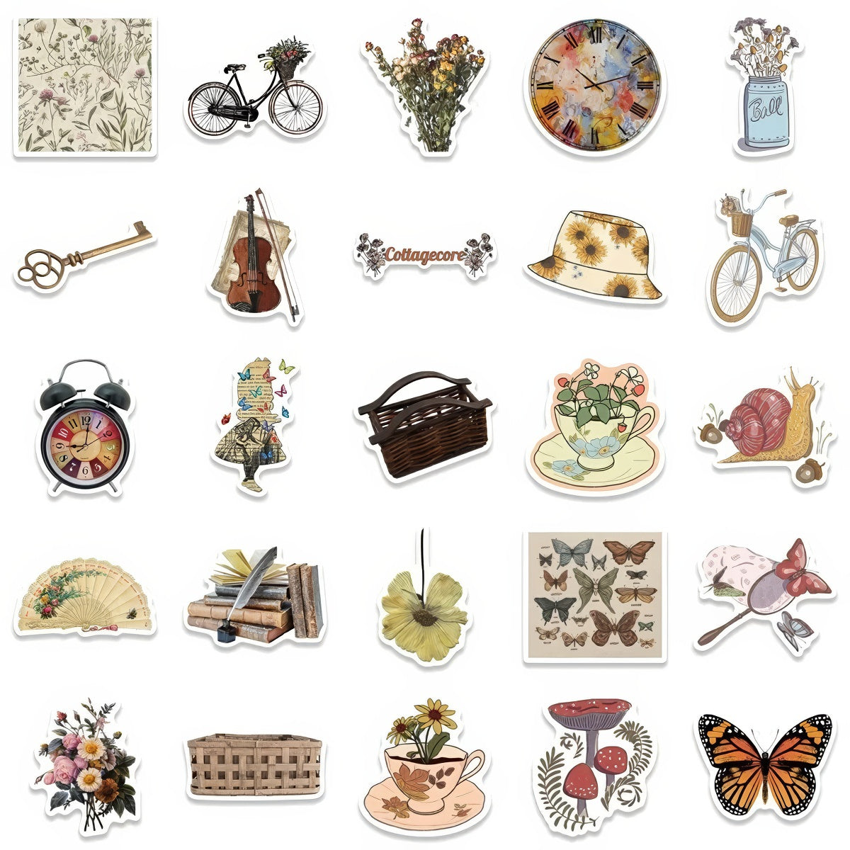 vintage cottagecore aesthetic aesthetic sticker pack 