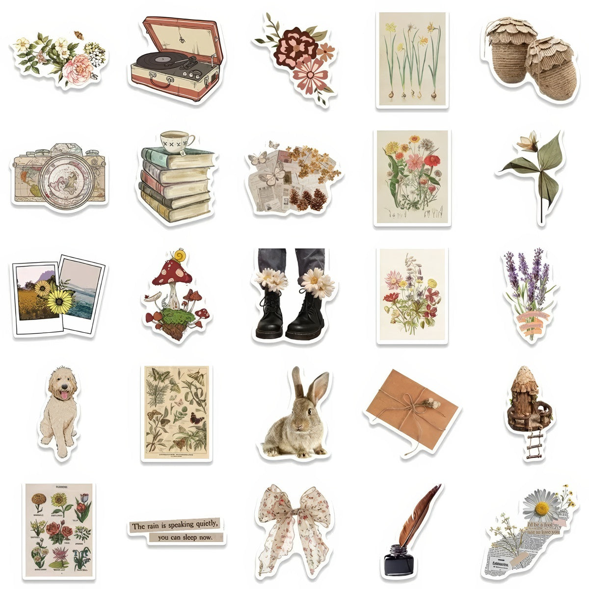 vintage cottagecore aesthetic aesthetic sticker pack 