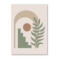 sage green aesthetic gallery wall art minimalist shapes canvas posters roomtery