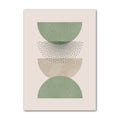 sage green aesthetic gallery wall art minimalist shapes canvas posters roomtery