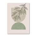 sage green aesthetic gallery wall art minimalist shapes canvas posters roomtery