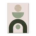 sage green aesthetic gallery wall art minimalist shapes canvas posters roomtery