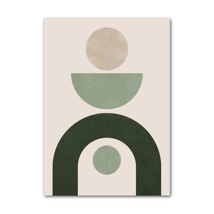 Pale Green Shapes Canvas Posters - Shop Online on roomtery