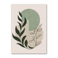 sage green aesthetic gallery wall art minimalist shapes canvas posters roomtery