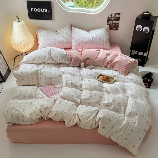 Floral Aesthetic Bedding Duvet Covers & Sets - roomtery