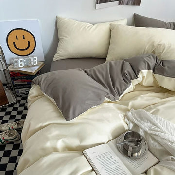 Pastel Double-Sided Aesthetic Bedding Set