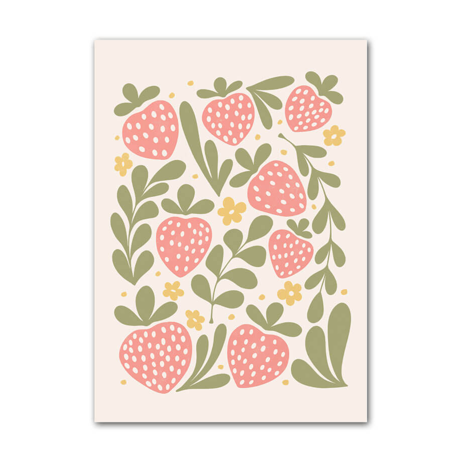 pastel fruit prints gallery wall art canvas aesthetic posters roomtery