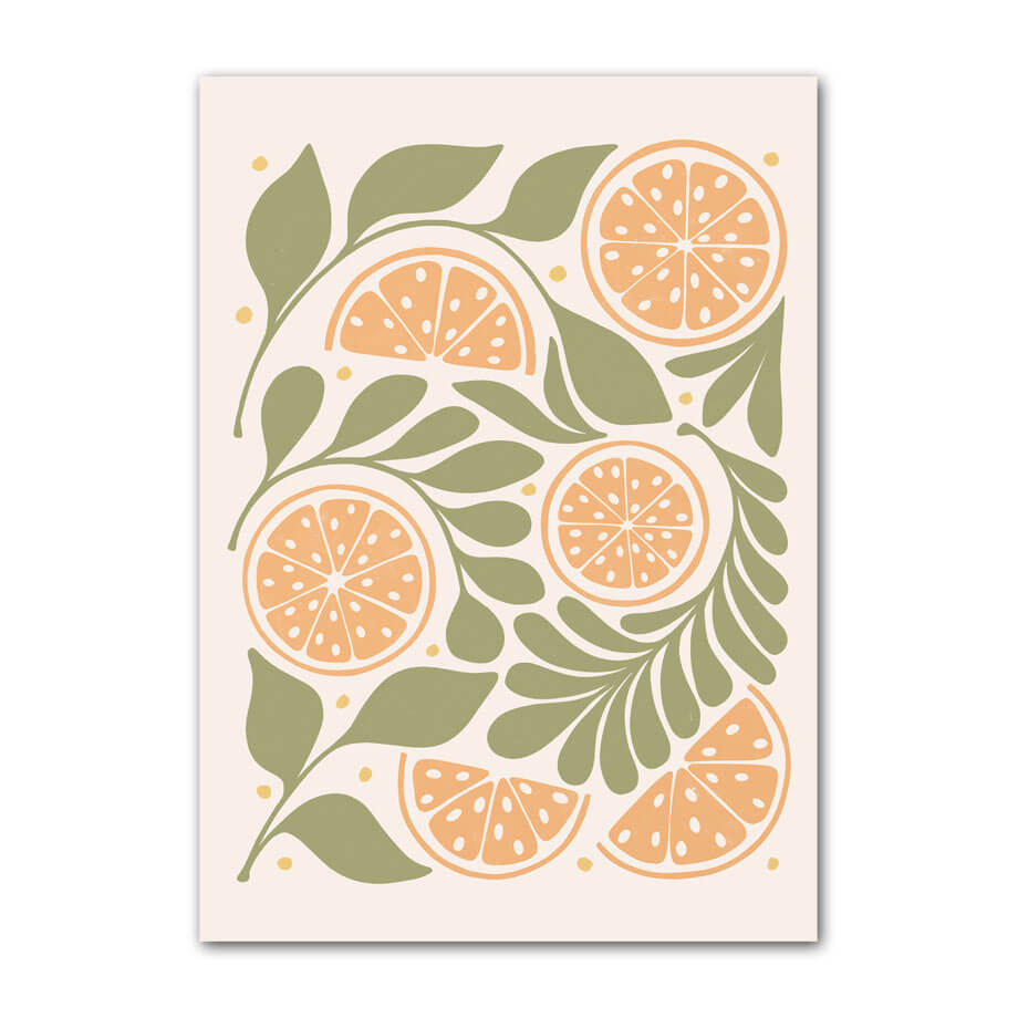 pastel fruit prints gallery wall art canvas aesthetic posters roomtery
