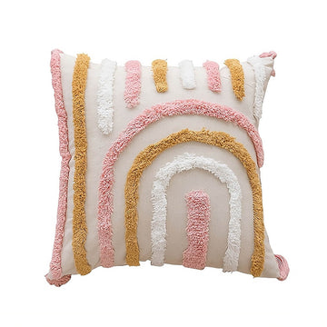 pastel arch tufted throw pillow cover