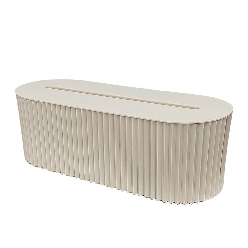 pleated ribbed style extension board storage box wire organizer roomtery
