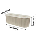 pleated ribbed style extension board storage box wire organizer roomtery