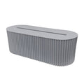 pleated ribbed style extension board storage box wire organizer roomtery