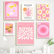 Pastel Pink Gallery Wall Art Canvas Posters