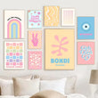 Pastel Positivity Wall Collage Canvas Posters