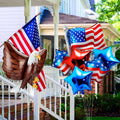 Patriotic American Flag Foil Balloons Set