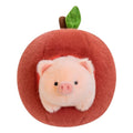piglet in a peach cute kawaii aesthetic plush toy set